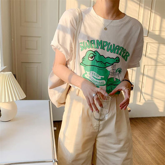 T-Shirt  Crocodile Kawaii