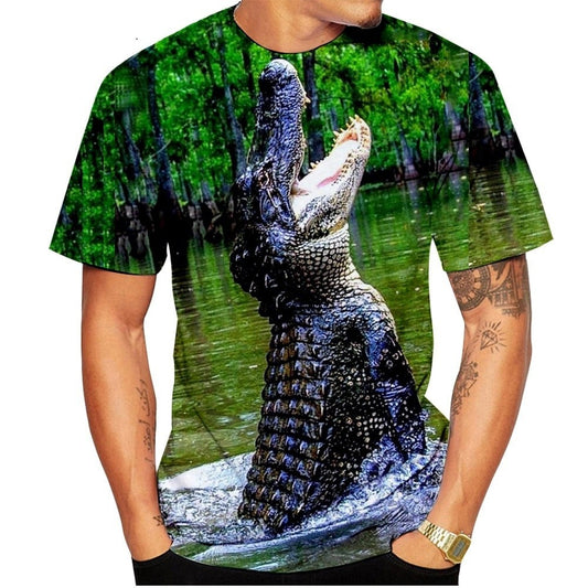 T-Shirt  Crocodile 3D