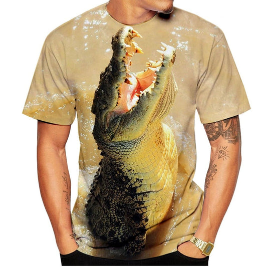 T-Shirt  Crocodile Réaliste