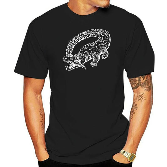 T-Shirt  Crocodile Blanc